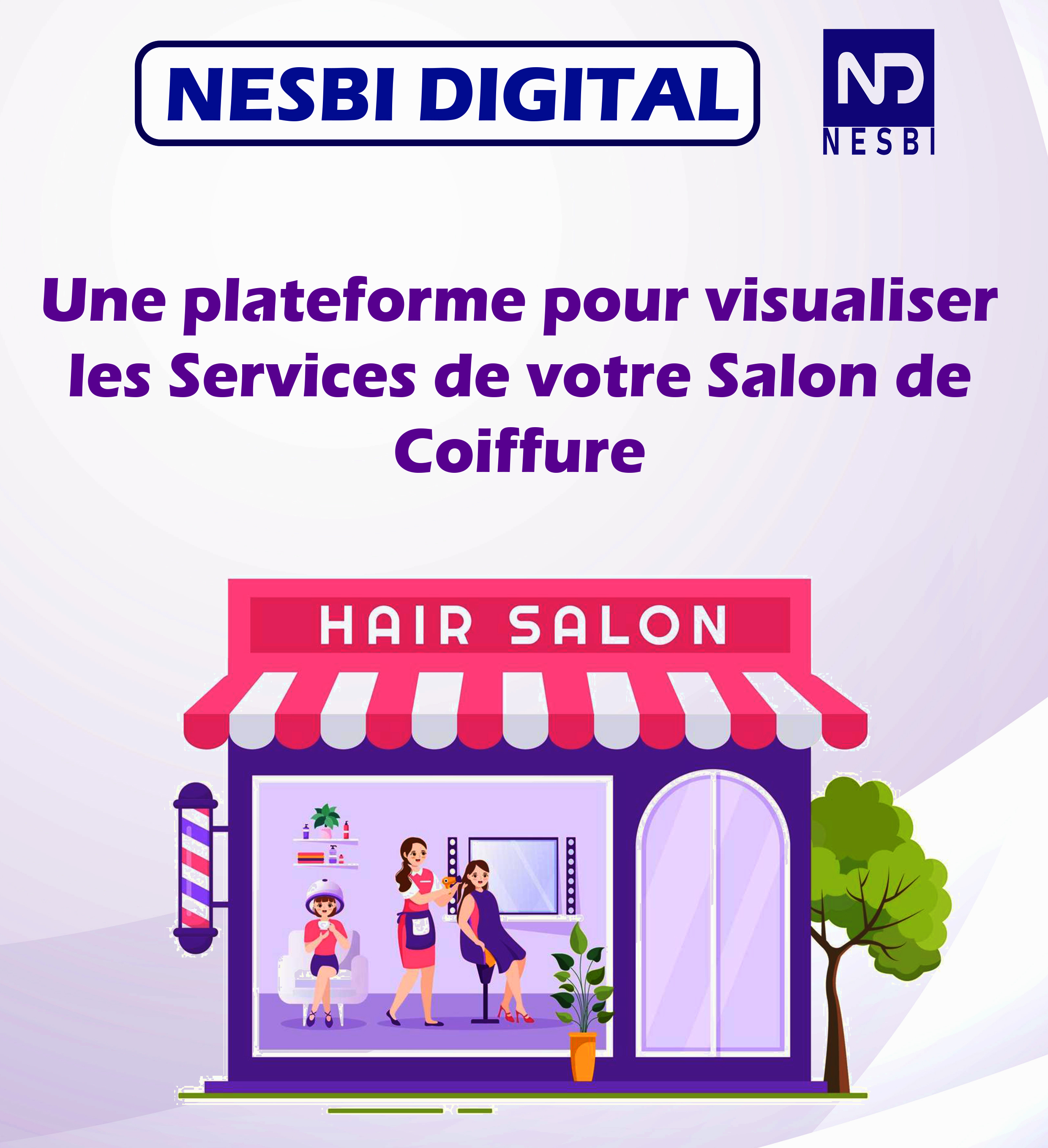 Application de services de salon de coiffure par QR code