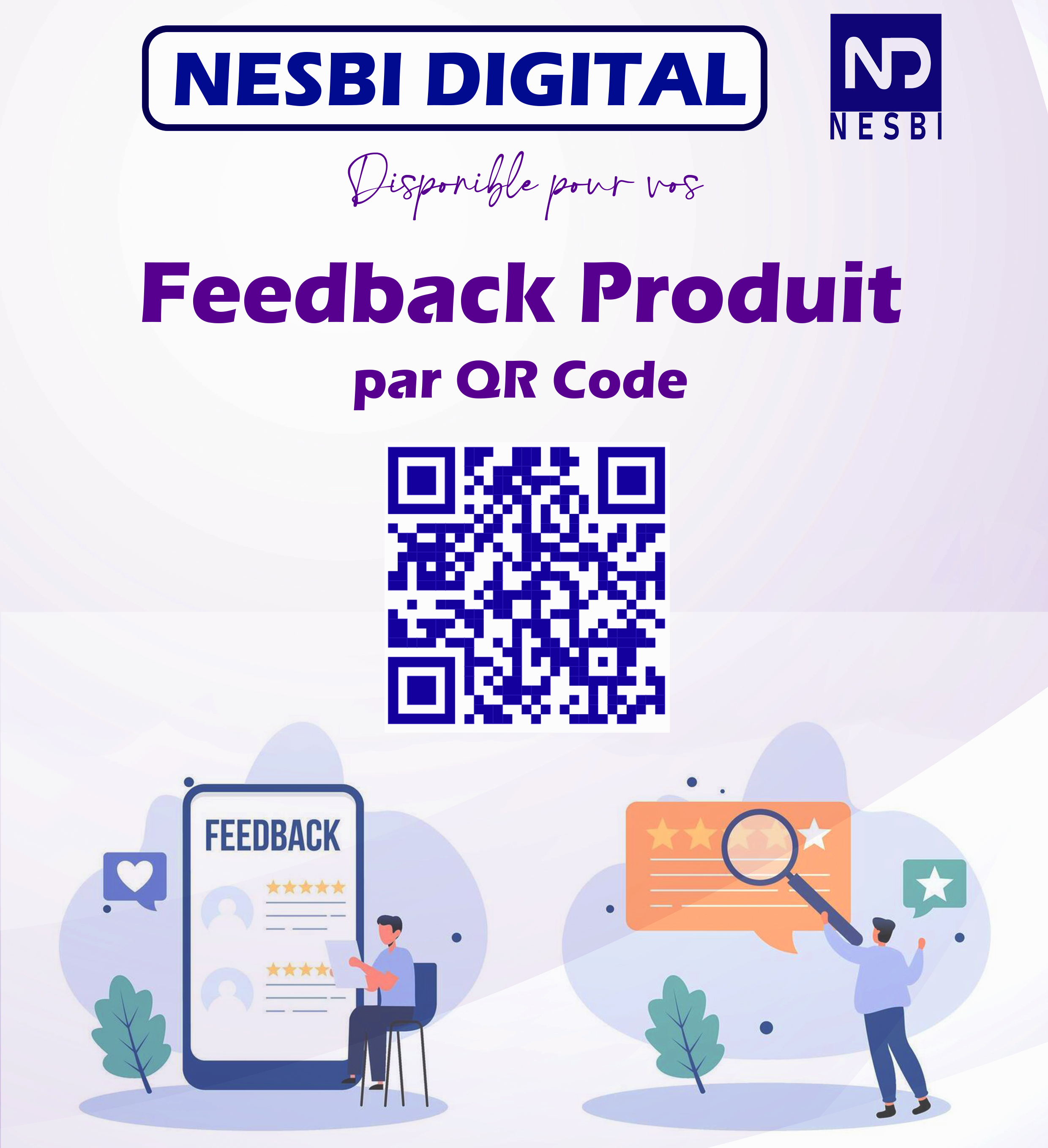 QR code pour feedback produit